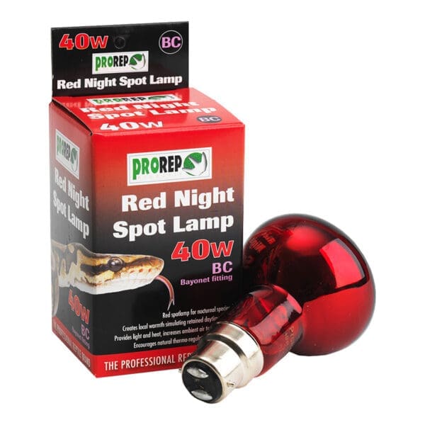 ProRep Red Night Spotlamp 40W BC