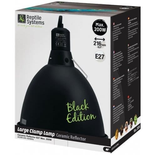 Reptile Systems Clamp Lamp Black Edition - Large