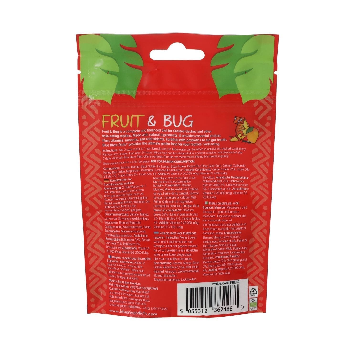 Blue River Bugs & Fruit Gecko Diet - Image 2