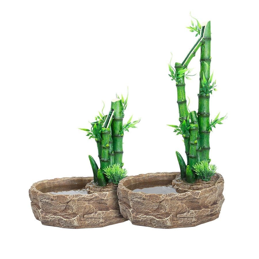 ReptiZoo 2in1 Height Adjustable Bamboo Plant Dripper - Image 2
