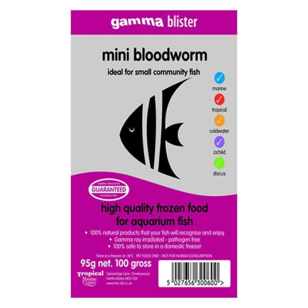 Gamma Blister MINI Bloodworm, 95g